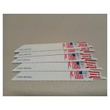 5 ct new 6" Milwaukee sawzall blades