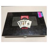 Bicycle poker set in case