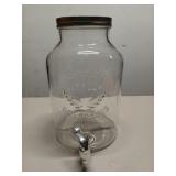 2 gallon glass tea jug w/ spout