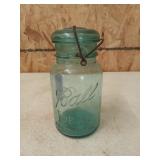Ball Blue Glass jar with glass lid