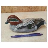 And painted wooden duck