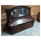Wooden buffet, missing legs, drawers, 23x20x54,