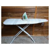 Full size ironing board plus iron