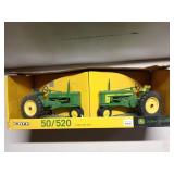 ERTL John Deere Model 50/520 diecast tractor set