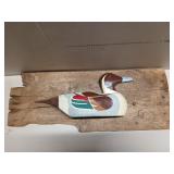 Lovely wooden duck decoy wall decor 9x23.5x4