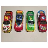 4 NASCAR diecast collectibles 1:24 scale