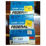 75 rds 12 ga 2 3/4" 2 oz 7 1/2 shot shells