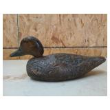 Antique wooden duck decoy 17" / neck has been