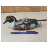 Hand painted wooden duck