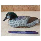 Beautiful hand-painted wooden duck
