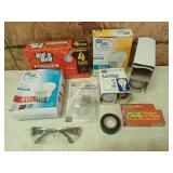 Insect foggers, light bulbs, staples, electrical