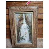 Barnwood framed artwork "Cascades in shade" by