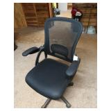 Black rolling office chair