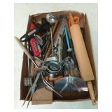 Flat of kitchen utensils