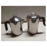 Revere wear, farberware percolators complete