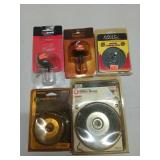 1 1/2" cup brush, grinding wheels, 3" & 4" wire