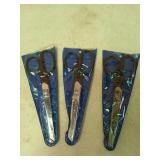 3 pair of scissors