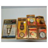 Asst pressure gauges, air regulator, air filter