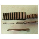14 pc Craftsman sockets: 1/4" deep, 3/8" shallow;