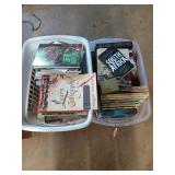 Two tubs of books, includes the history of South