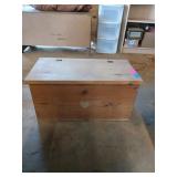 Wooden toy chest, 12x36x13 in