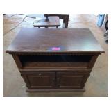 Microwave cabinet, on coasters, 30x31x17 in