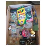 Assorted collectibles, including colored