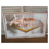 Antique Dr pepper sign, has age wear 38x62