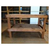 Wooden work table 41 x 63.5 x 32.5