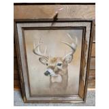 Barnwood frame with Betty Allison buck portrait,