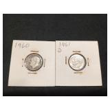 1960, 1961-D dimes