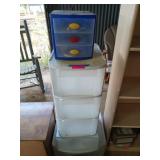 Set of four clear storage options, the largest