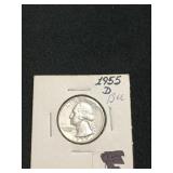 1955-D quarter BU