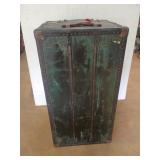 Old steamer trunk, it is locked inside contents