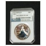 1988-S Olympiad silver $1 coin