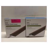 2 PVC floor cord covers