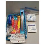 Asst gallon storage bags, band-aids, gauze
