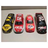 4 NASCAR diecast collectibles 1:24 scale