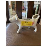 Vintage white cow creamer