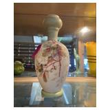 Victorian Bristol glass vase. About 10 inches