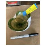 Vintage Murano, glass ashtray