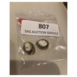 Cameo clip earrings with 86.8 silver