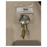 925 silver made in Mexico pin with hanging