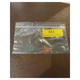 WWll Red Point Ration  blue and red 1 each Blue