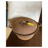 Metal Dutch oven..  a little rusty 4 x 12
