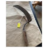 Antique hand scythe about 19 inches long