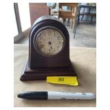 Antique wood beehive mantle  clock . US Navy or