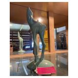 Pacific pottery turquoise art deco deer 1930s 9