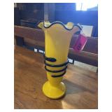 1920s art deco Luetz Tango yellow black snake