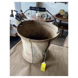 Collapsible, canvas bucket 9 1/2 inches tall 11
